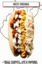 hot dog con chile, repollo, cebolla y mostaza