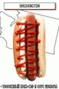 hot dog con queso crema y salsa sriracha
