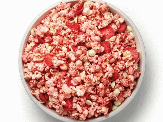 50. Palomitas de maíz con fresas