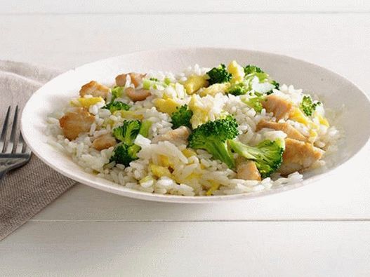 31. Con arroz frito