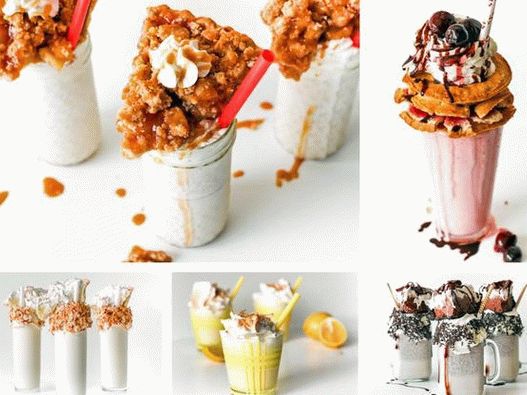 Foto de 5 batidos con ingredientes inspirados en pasteles americanos