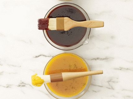 Foto glaseado de piña y albaricoque