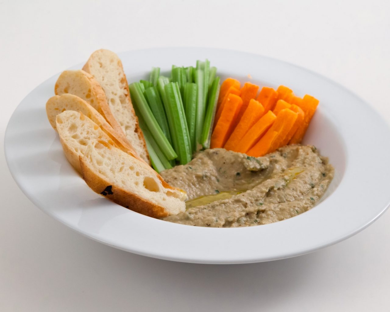 Babaganush con semillas de sésamo