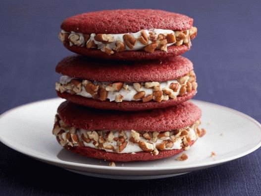 Galletas de sándwich de galletas de fotos