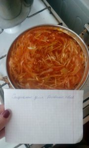 Borsch en caldo de pollo