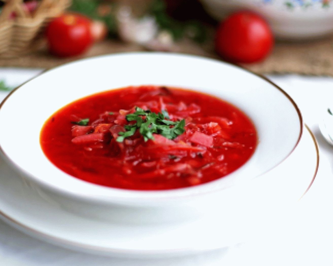 Borsch magro con frijoles