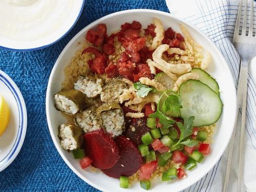Foto de Millet Bowl con salsa Dolma y Hummus