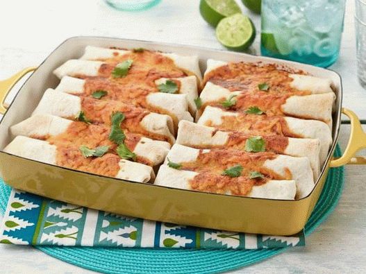 Foto de burrito con carne y frijoles