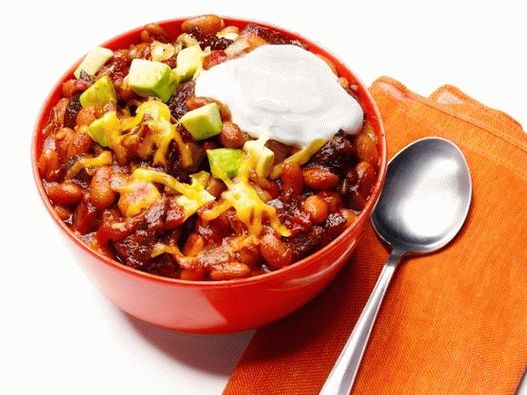 Foto de chili con carne con frijoles
