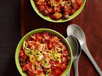 Foto de Chile Con Carne con cerveza