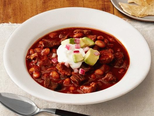 Foto de Chile con carne de res y cerdo