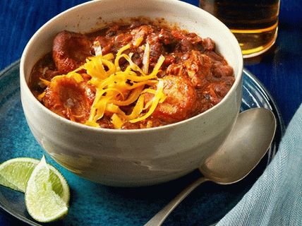 Foto de Chile con albóndigas de cerdo y maíz