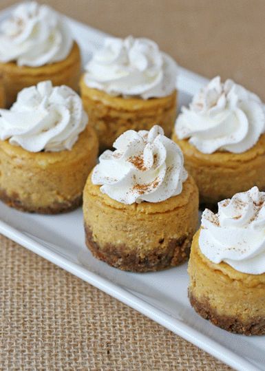 Foto de pastel de calabaza con tartaletas de jengibre