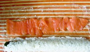 Rollos de sushi sin nori