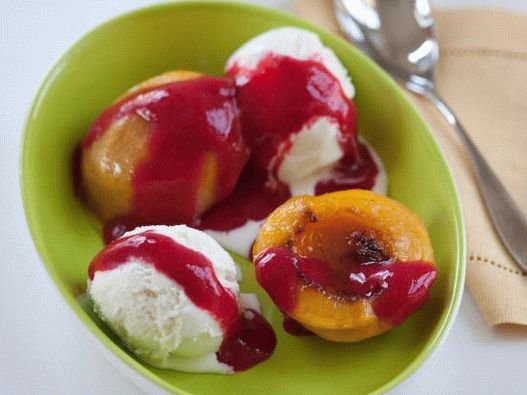 Postre helado de fotos