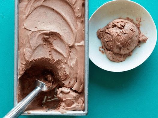 Fotografía - Helado de chocolate sin helado