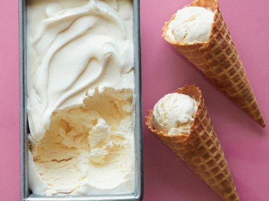 Helado de vainilla sin helado