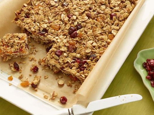 Barras de muesli caseras de fotos
