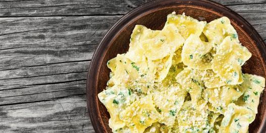 Foto de ravioles caseros con ricotta