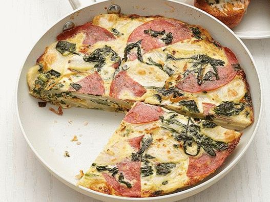 Foto de Frittat con salami y remolacha