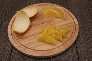 Té de vainilla con frutas