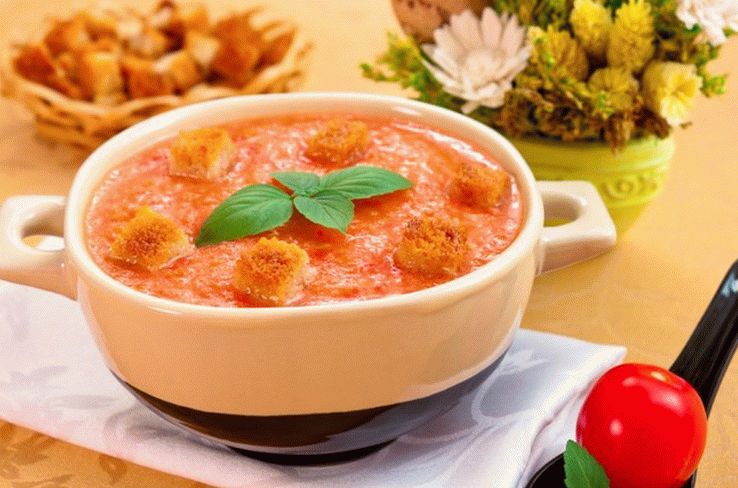 Gazpacho de vinagre de vino