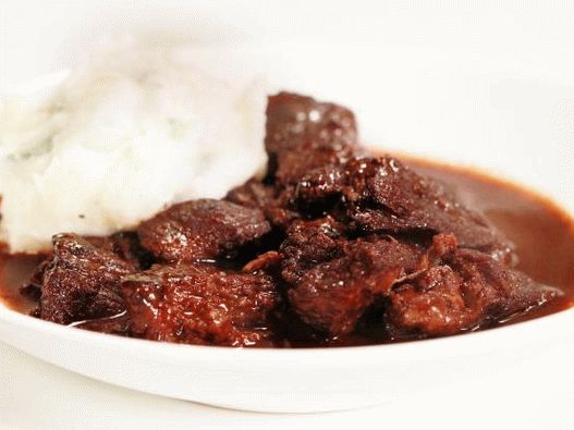 Foto de carne de res con pimienta negra