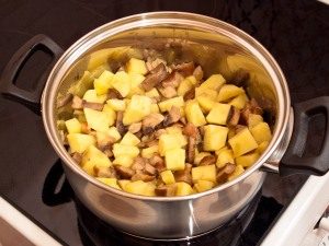 Estofado de champiñones