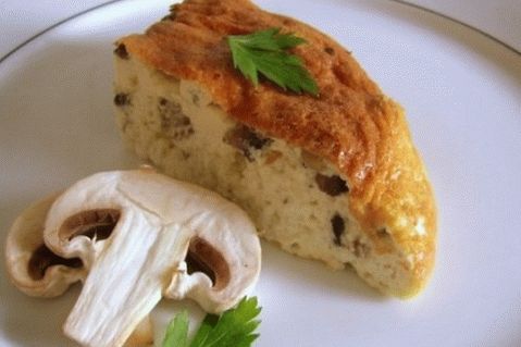 Soufflé de champiñones