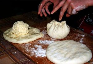 Khachapuri en la sartén