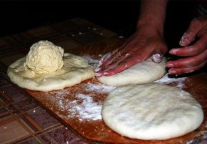 Khachapuri en la sartén