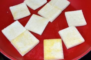 Canapés de caviar negro