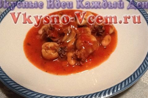 Sepia en salsa de vino y tomate