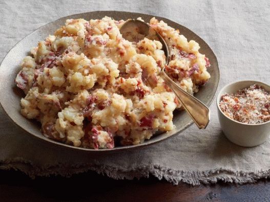 Foto de puré de papas con sal de tocino