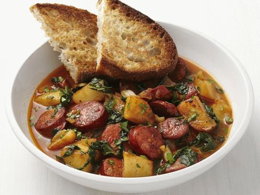 Foto Guiso de papa con chorizo