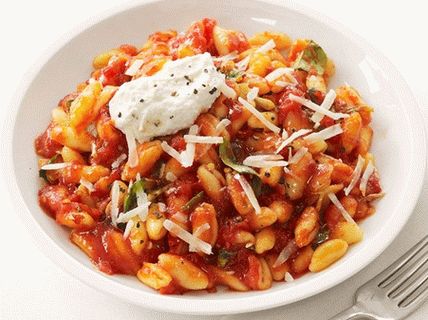 Foto de Cavatelli con salsa de tomate y ricotta