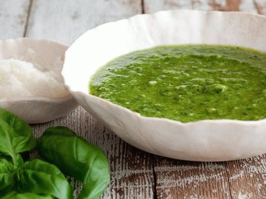 Foto clásica de salsa de pesto