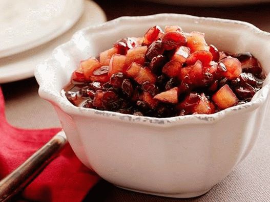 Salsa de manzana y arándano Salsa de manzana y arándano