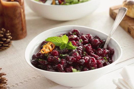 Foto de salsa de arándano y naranja