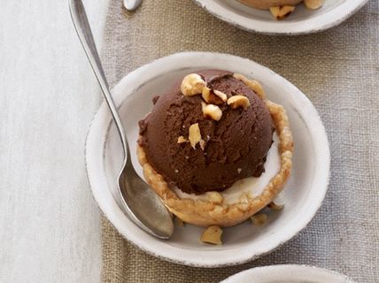 Foto magdalenas de coco con helado