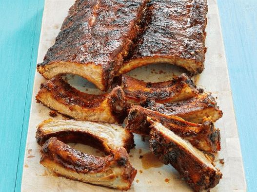 Foto de costillas de cerdo ahumadas