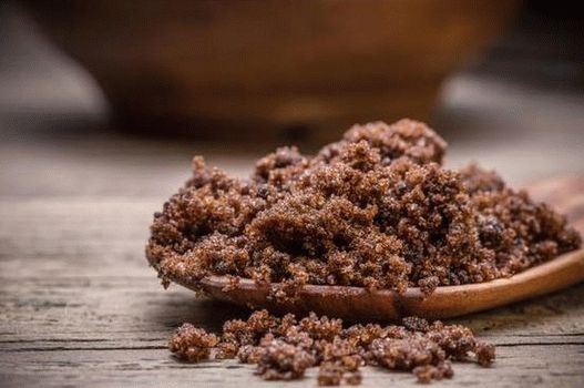 Foto de azúcar moreno en casa