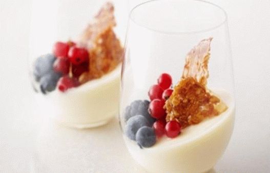 Foto de crema brulee sin huevos con migas de avena