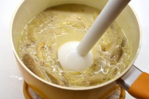 Sopa de crema de berenjenas