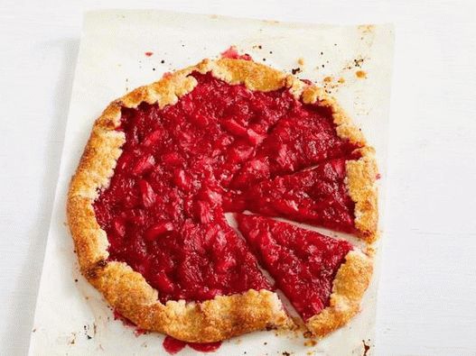 Foto de Krostat con frambuesas y ruibarbo