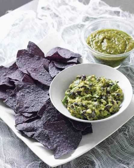 Foto de tacos cubanos de maíz azul