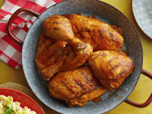 Pollo a la parrilla en escabeche seco