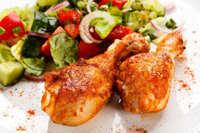 Baquetas de pollo al horno