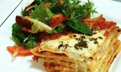 Lasaña como variedad de pasta