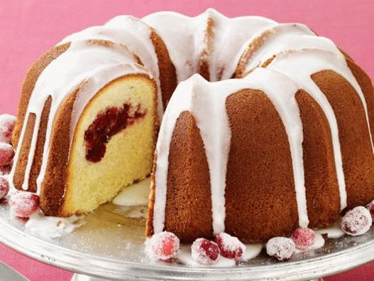Foto Cupcake de limón y bundt con arándanos